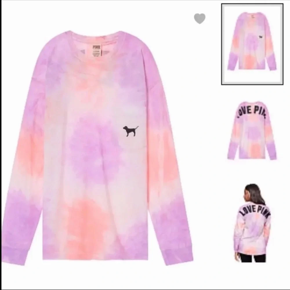 NWT VS PINK XS TIE DYE LONG SLEEVE TEE - Picture 4 of 4